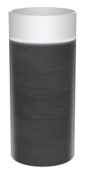 SAPHO - OASIS keramické umývadlo voľne stojace ø 40x89cm, biela/betón infinity (AS408-42238)