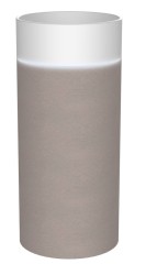 SAPHO - OASIS keramické umývadlo voľne stojace ø 40x89cm, biela/betón pearl grey (AS408-44375)