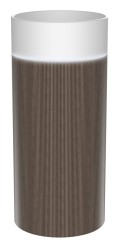 SAPHO - OASIS keramické umývadlo voľne stojace ø 40x89cm, biela/dub Pimento (AS408-K2774)