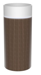 SAPHO - OASIS keramické umývadlo voľne stojace priemer 40x89cm, biela/dub cardamom (AS408-K2776)
