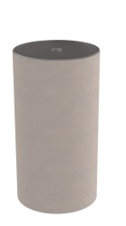 SAPHO - OASIS podstavec umývadla, LED difúzor, ø 400x745, betón pearl grey (AS708-44375)