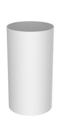 SAPHO - OASIS podstavec umývadla, LED difúzor, ø 400x745, biela mat (AS708-31)