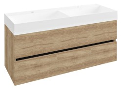 SAPHO - ODETTA umývadlová skrinka 118x50x43,5cm, dub Alabama (DT120-2222)