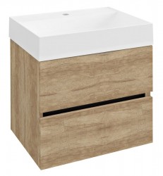 SAPHO - ODETTA umývadlová skrinka 57x50x43,5cm, dub Alabama (DT060-2222)