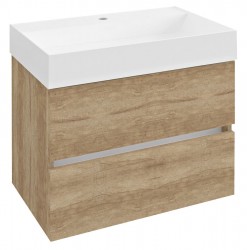 SAPHO - ODETTA umývadlová skrinka 67x50x43,5cm, dub Alabama (DT070-2222)