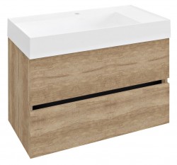 SAPHO - ODETTA umývadlová skrinka 82x50x43,5cm, dub Alabama (DT085-2222)
