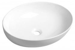 SAPHO - OFELIE keramické umývadlo 52x40 cm, na dosku, biela (AR433)