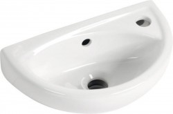 SAPHO - OVAL keramické umývadlo 39x23cm, biela (TP040)