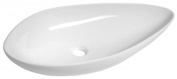 SAPHO - OVALI keramické umývadlo 74x38,5cm, biela (TU0713)