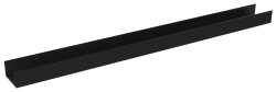 SAPHO - PATRON polica s hrazdou 100cm, čierna (PX300B)