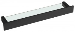 SAPHO - PATRON polica s hrazdou 58cm, čierna (PX582B)