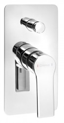 SAPHO - PAX podomietková sprchová batéria, 2 výstupy, chróm (XA42)