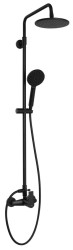SAPHO - PAX sprchový stĺp s pákovou batériou, čierna mat (XA139/15)