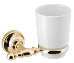 SAPHO - PERLA pohár závesný, keramika, zlato (PE1095)
