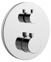 SAPHO - Podomietková sprchová termostatická batéria, box, 2 výstupy, chróm (RH396)