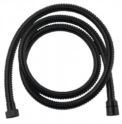 SAPHO - POWERFLEX Flexibilná nerezová hadica s dvojitým zámkem, 150 cm, čierna matná (FLEX156)
