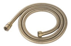 SAPHO - POWERFLEX kovová sprchová hadica, 150cm, svetlé zlato mat (FLEX150GBL)