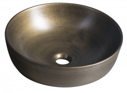 SAPHO - PRIORI keramické umývadlo na dosku Ø 41,5 cm, bronz (PI032)