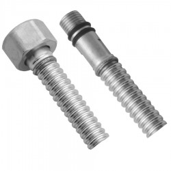 SAPHO - Pripojovacia nerezová trubica, vlnitá, M10x3/8