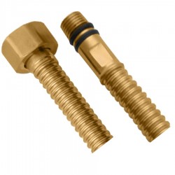 SAPHO - Pripojovacia nerezová trubica, vlnitá, M10x3/8