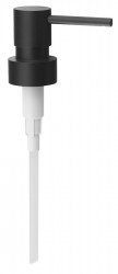SAPHO - Pumpička pre dávkovač mydla, kovové, čierna mat (NDX100B)