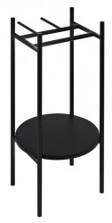 SAPHO - PUNO podstavec pod umývadlo 375x830x448x, čierna (SKA380-2)