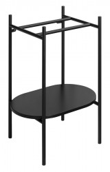 SAPHO - PUNO podstavec pod umývadlo 550x795x396, čierna (SKA590-2)