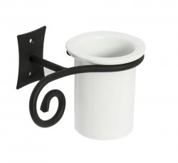 SAPHO - REBECCA pohár, keramika, čierna mat (CC004)