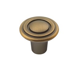 SAPHO - RETRO kovová úchytka, průměr 30, bronz (12936)