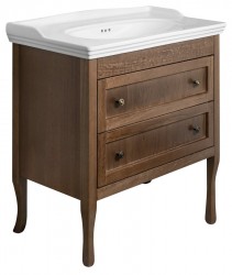 SAPHO - RETRO umývadlová skrinka 83,5x80x43cm, buk (1630)