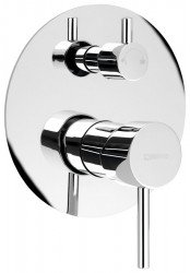 SAPHO - RHAPSODY podomietková sprchová batéria, 2 výstupy, otočný prepínač, chróm (5583Q)