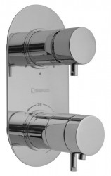 SAPHO - RHAPSODY podomietková sprchová termostatická batéria, 3 výstupy, chróm (5592T)