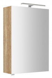 SAPHO - RIWA galérka s LED osvetlením, 50x70x17cm, dub Alabama (RIW050-0022)