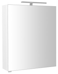 SAPHO - RIWA galérka s LED osvetlením, 60x70x17cm, biela lesk (RIW060-0030)