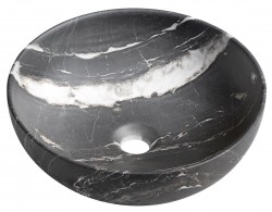 SAPHO - RONDANE keramické umývadlo na dosku priemer 41cm, carnico marmor (AR435CM)