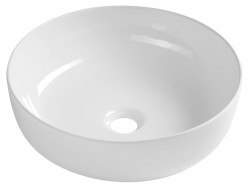 SAPHO - RONDEA keramické umývadlo na dosku priemer 41cm, biela (AR445)
