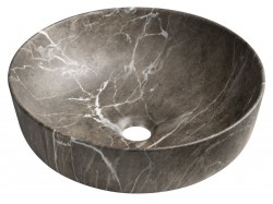 SAPHO - RONDEA keramické umývadlo na dosku priemer 41cm, breccia mramor (AR445BM)