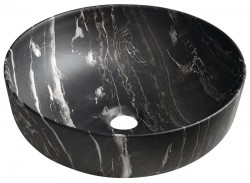 SAPHO - RONDEA keramické umývadlo na dosku priemer 41cm, carnico mramor (AR445CM)