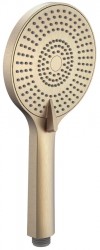 SAPHO - Ručná masážna sprcha, 3 režimy, silikon trysky, priemer 120, ABS/jasné zlato mat (SK879GBL)