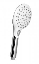 SAPHO - Ručná masážná sprcha s tlačidlom, 6 režimov, priemer 120, ABS/chróm/biela (1204-20)