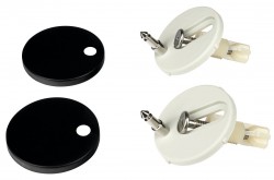 SAPHO - Sada 2 uchytenie WC sedátka, čierna mat (NDPC103-5B)