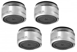 SAPHO - SADA 4x perlátor s vonkajším závitom M24x1, chróm (3070.204)