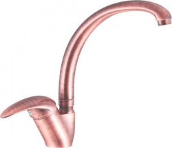 SAPHO - SALY stojánkova drezová batéria s vysokou hubicou, meď (SA515)