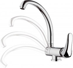 SAPHO - SALY stojánkova drezová batéria sklopná pod okno, chróm (SA060)