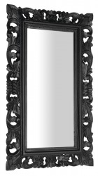 SAPHO - SAMBLUNG zrkadlo v ráme, 40x70cm, čierna (IN113)