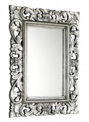 SAPHO - SAMBLUNG zrkadlo v ráme, 60x80cm, strieborná (IN115)
