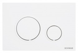 SAPHO - SCHWAB VELA ovládacie tlačidlo, 247x165 biela lesk (P47-0130-0253)