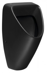 SAPHO - SCHWARN BLACK keramický urinál, zadný prívod, zadný odpad, čierna mat (201.701.6)