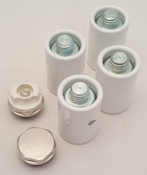 SAPHO - Set držiakov radiátora BONDI, biela (NDDC40XT)