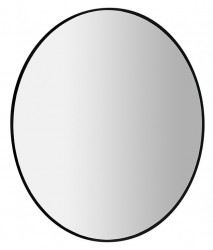 SAPHO - SHARON LED podsvietené zrkadlo Ø 80 cm, čierna mat (31255CI)